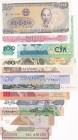 Mix Lot, UNC, (Total 11 banknotes)
Croatia, 1 Dinar, 1991; India, 1 Rupee, 2017; Turkmenistan, 1 Manat, 2017; Zaire, 5 5 Nouveaux Makuta, 1993; Egypt...