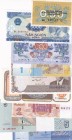 Mix Lot, UNC, (Total 9 banknotes)
Lithuania, 0.50 Talonas, 1991; Viet Nam, 5.000 Dong, 1991; Bhutan, 1 Ngultrum, 2006; Ukraine, 1 Hryvnia, 2011; Paki...