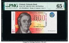 Finland Finlands Bank 500 Markkaa 1986 (ND 1991) Pick 120 PMG Gem Uncirculated 65 EPQ. 

HID09801242017

© 2020 Heritage Auctions | All Rights Reserve...