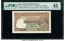 India Government of India 5 Rupees ND (1928-35) Pick 15b Jhun3.5.2 PMG Choice Extremely Fine 45. Staple holes at issue.

HID09801242017

© 2020 Herita...