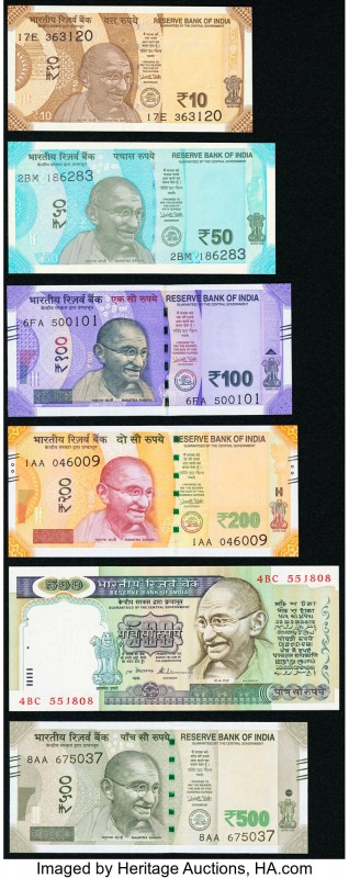 India Reserve Bank of India Group Lot of 13 Examples Majority Crisp Uncirculated...