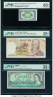 Israel Israel Government; Bank of Israel 100 Pruta; 10 Lirot ND (1952); 1968 Pick 12c; 35a Two Examples PMG Choice Uncirculated 63 EPQ; Choice About U...