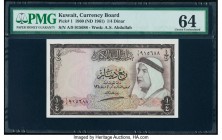 Kuwait Kuwait Currency Board 1/4 Dinar 1960 (ND 1961) Pick 1 PMG Choice Uncirculated 64. 

HID09801242017

© 2020 Heritage Auctions | All Rights Reser...