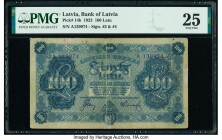 Latvia Bank of Latvia 100 Latu 1923 Pick 14b PMG Very Fine 25. Minor repairs and annotations. 

HID09801242017

© 2020 Heritage Auctions | All Rights ...