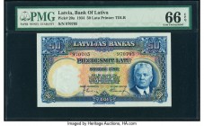 Latvia Bank of Latvia 50 Latu 1934 Pick 20a PMG Gem Uncirculated 66 EPQ. 

HID09801242017

© 2020 Heritage Auctions | All Rights Reserved