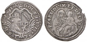 Bologna. Clemente XI (1700-1721). Carlino 1718 AG gr. 1,60. Muntoni 184a. Berman 2457. Chimienti 661. Molto raro. Buon BB