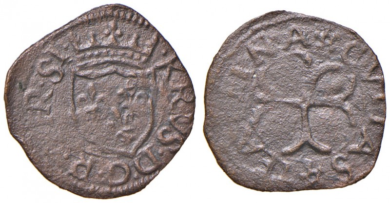 Chieti. Carlo VIII re di Francia (1495). Cavallo AE gr. 1,23. CNI –. D.A. –. MIR...