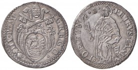Giulio AG gr. 3,07. Muntoni 394. Berman 1267. Ciavaglia 31. MIR 1266/5. Di questa moneta il CNI segnala un solo esemplare in C3 al Museo Vaticano. Mol...