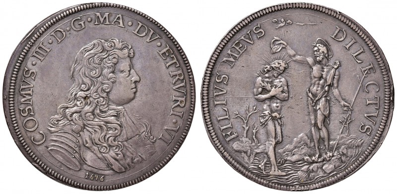 Firenze. Cosimo III de’Medici (1670-1723). Piastra 1676 AG gr. 31,15. Galeotti V...
