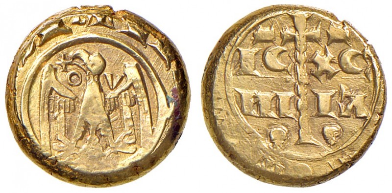 Messina. Manfredi di Svevia (1258-1266). Multiplo di tarì AV gr. 5,07. Spahr 181...