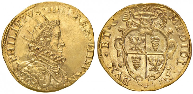 Milano. Filippo IV re di Spagna (1621-1665). Quadrupla 1630 AV gr. 13,24. Crippa...