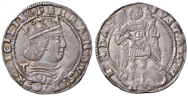 Napoli. Ferdinando I d’Aragona (1458-1494). Coronato (sigla T; Gian Carlo Tramon...