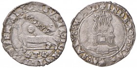 Napoli. Alfonso II d’Aragona (1494-1495). Armellino (sigla T; Gian Carlo Tramontano m.d.z., 1488-1514) AG gr. 1,64. P.R. 5. MIR 92. Vall-Llosera i Tar...