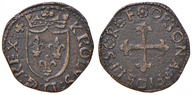 Ortona. Carlo VIII re di Francia (1495). Cavallo AE gr. 1,44. CNI 16. D.A. 5. MI...