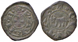 Parma. Repubblica (1248-1322). Monete battute nel 1322. Piccolo o torellino MI gr. 0,51. CNI 16. MIR 907. Molto raro. Buon BB