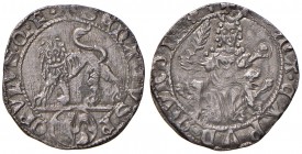 Roma. Senato romano (1184-1439). Monete con stemmi senatoriali (sec. XIV). Grosso (stemma Caetani) AG gr. 2,38. Muntoni 33. Berman 130. MIR 149 (stemm...