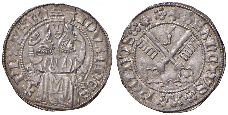 Roma. Giovanni XXIII antipapa (1410-1419). Grosso AG gr. 2,63. Muntoni 1. Berman...