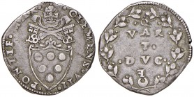Roma. Clemente VII (1523-1534). Quarto di ducato AG gr. 9,41. Muntoni 37. Berman 839. MIR 799/8. Rarissimo. BB