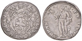 Roma. Sisto V (1585-1590). Testone anno I AG gr. 9,35. Muntoni 30. Berman 1327. MIR 1309/1. BB