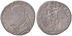 Roma. Sisto V (1585-1590). Testone AG gr. 9,24. Muntoni 16. Berman 1317. MIR 1304/2. Molto raro. MB-BB