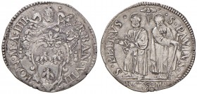 Roma. Urbano VIII (1623-1644). Giulio anno IV AG gr. 3,16. Muntoni 111a var. I. Berman 1737. Buon BB