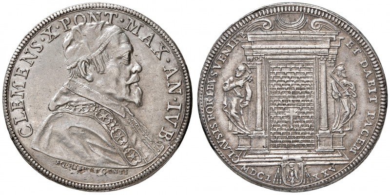 Roma. Clemente X (1670-1676). Piastra anno santo 1675 AG gr. 32,00. Muntoni 12. ...