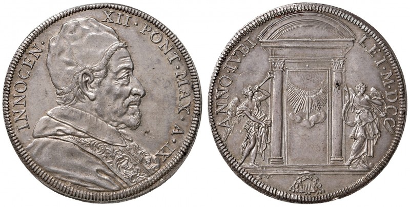 Roma. Innocenzo XII (1691-1700). Piastra anno santo 1700/IX AG gr. 32,12. Munton...