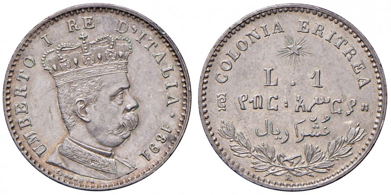 Savoia. Umberto I re d’Italia (1878-1900). Monetazione per la Colonia Eritrea. L...