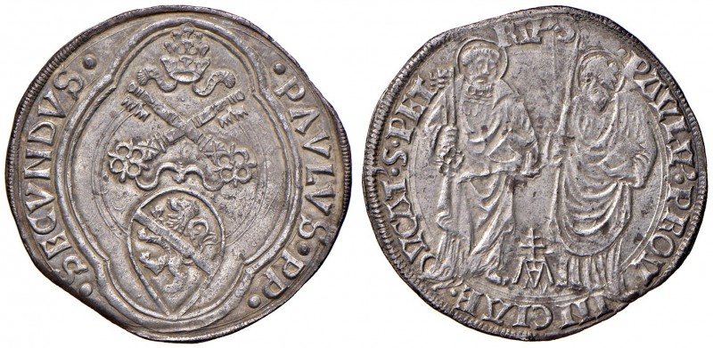 Spoleto. Paolo II (1464-1471). Grosso AG gr. 3,71. Muntoni 80. Berman 438. MIR 4...