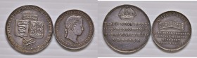 Lombardo-veneto. Lotto di due monete. Francesco I d’Asburgo-Lorena (1815-1835). Medaglia o gettone per il giuramento 1815 AG. Ferdinando I d’Asburgo-L...