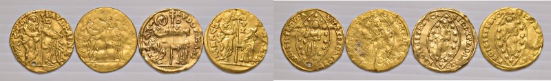 Venezia. Lotto di quattro monete. Paolo Renier (1779-1789), zecchino. Ludovico M...