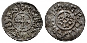 Francia. Acuñaciones Carolingias. Carlos el Calvo (840-877). Óbolo. Soisson. (Depeyrot-938). Ag. 0,86 g. Rara. MBC+. Est...180,00. /// ENGLISH: France...
