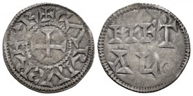 Francia. Acuñaciones Carolingias. Carlos El Simple (898-923). Denier. (Duplessy-630). Rev.: METALO. Ag. 1,08 g. Escasa. MBC-. Est...150,00. /// ENGLIS...