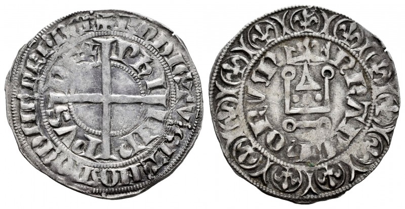 Francia. Philip IV. Gross. (1328-1350). Tournai. (Duplessy-tipo 259). Rev.: FRAN...