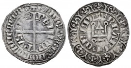 Francia. Philip IV. Gross. (1328-1350). Tournai. (Duplessy-tipo 259). Rev.: FRANCORVM. Castillo de Tournai. Ve. 2,53 g. MBC+. Est...60,00. /// ENGLISH...