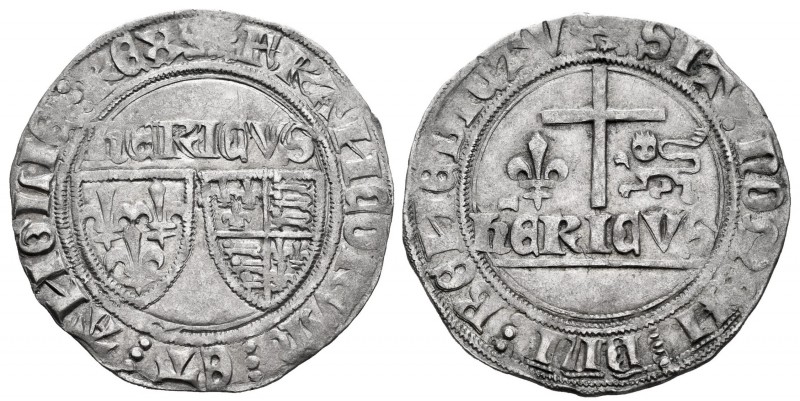 Francia. Henry VI d'Angleterre. Gross. (1422-1453). (Elias-287). (Duplessy-445)....