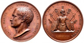 Italia. Nápoles y Sicilia. Fernando II. Medalla. (D´Auria-175). Ae. 46,98 g. Serie romana, Cayo Mario. Grabadores: V. Catenacci, A. Arnaud. y L. Tagli...