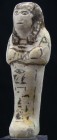 Egypte - 3ème période intermédiaire - Oushebti en fritte - 1069 / 747 av. J.-C. (21ème-24ème dynastie)
Oushebti en fritte émaillée blanche, les bras ...