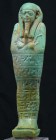 Egypte - Basse époque - Oushebti en fritte émaillée - 664 / 332 av. J.-C. (26ème-30ème dynastie)
Grand oushebti en fritte émaillée de couleur vert tu...