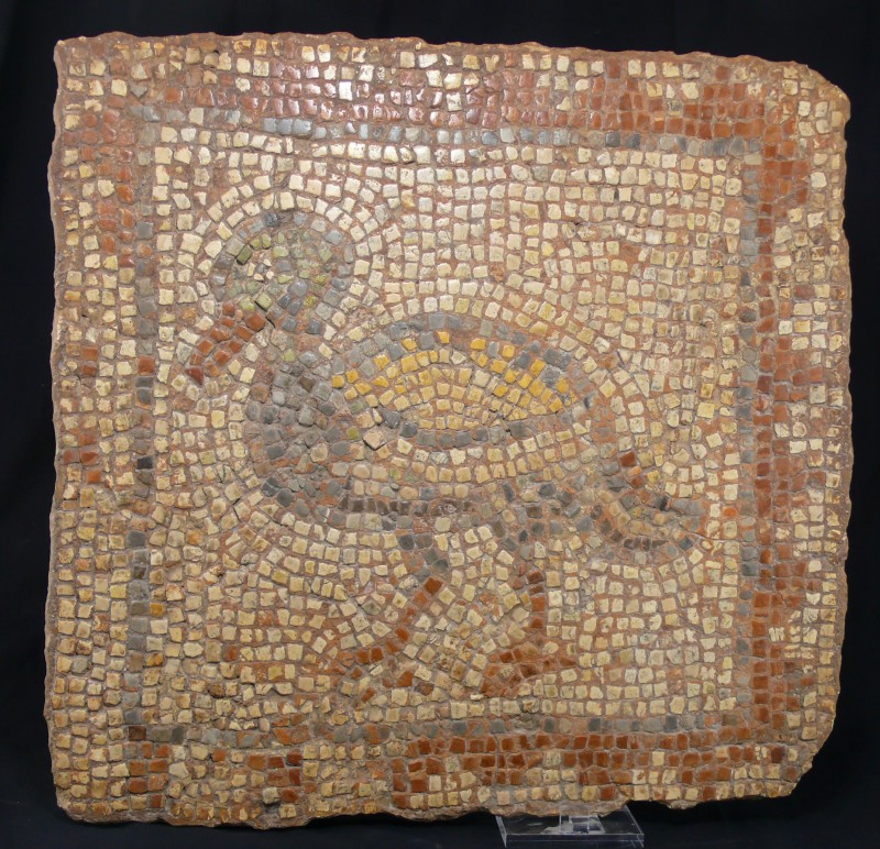 Romain - Grande mosaïque - 0 / 300 ap. J.-C.
Grande mosaïque à tesselles de cou...