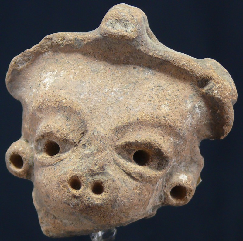 Précolombien - Mexique - Veracruz - Masque en terre cuite - 400 / 1000 ap. J.-C....