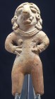 Maya - Equateur - Culture Bahia - Statuette en terre cuite - 500 av. J.-C. / 500 ap. J-C.
Belle statuette anthropomorphe en terre cuite représentant ...