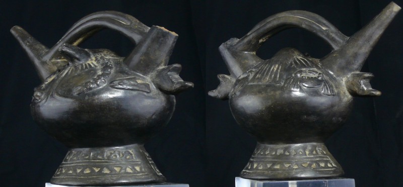 Précolombien - Pérou - Lambayeque - Carafe anthropomorphe - 800 /1500 ap. J.-C....