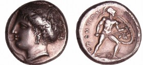 Illyrie - Locride - Statère (369-338 av. J.-C.)
A/ Tête de Perséphone à gauche
R/ OΠΟNΤΙΩN Ajax au bouclier à droite.
TTB+
GC.2326-Pozzi.1338
Ar ...