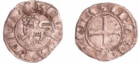 Aquitaine - Edouard 1er - Denier au lion
Edouard 1er (1272-1307). A/ + EDVVARD' FILI. Léopard. 
R/ + H REGIS ANGLIE. Croix.
TTB
Bd.474 (5f)-Elias....