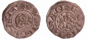 Provence - Marquisat de Provence - Raymond VII - Denier
Raymond VII (1222-1249). A/ + R COMES PALACI. Croix vidée, ornée de trois globules aux extrém...