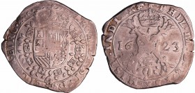 Franche-Comté - Philippe IV - Patagon (Dole)
Philippe IV (1621-1665). A/ PHIL IIII D B REX HISP INDIAR Z c Croix de Bourgogne.
R/ ARCHID AVST DVX ET...