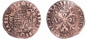 Brabant - Albert et Isabelle - Real sd (Brugge)
Albert et Isabelle (1598-1621). A/ + ALBERTVS ET ELISABET D G Croix de Bourgogne sous une couronne, p...