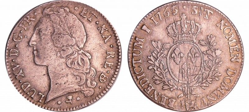 Louis XV (1715-1774) - Ecu de Béarn au bandeau - 1765 (Pau)
TTB
L4L.503-Ga.322...