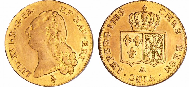 Louis XVI (1774-1792) - Double louis d’or au buste nu - 1786 A (Paris)
TTB
L4L...